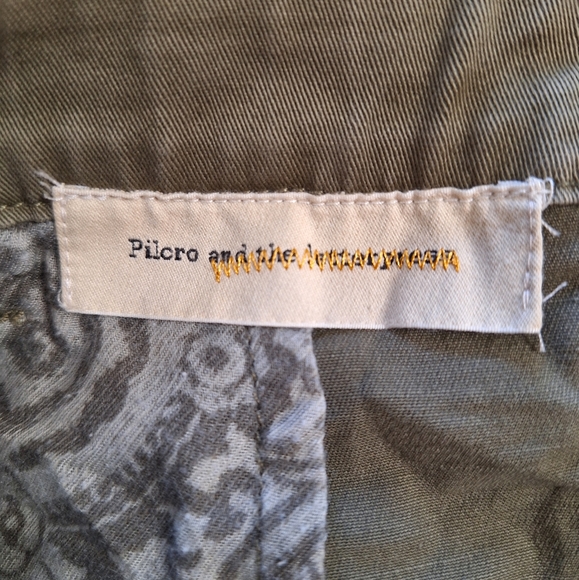 Anthropologie Pilcro and the Letterpress Olive Cargo Utility Skirt 4 - Picture 11 of 11